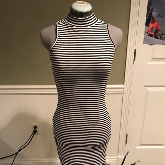 Acemi Striped Bodycon Dress - Picture 1 of 4